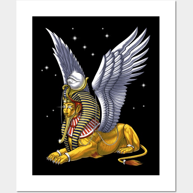 Ancient Egyptian Sphinx Wall Art by underheaven